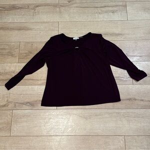 Calvin Klein Women’s Blouse, Purple 1X